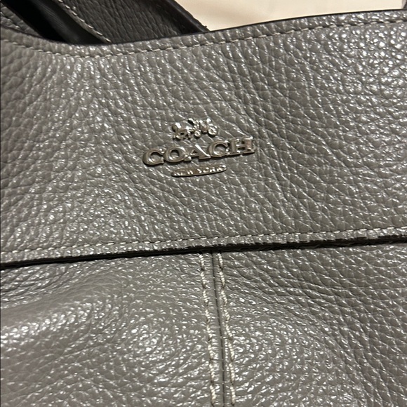Coach  Gray Leather Shoulder Bag - Picture 2 of 11